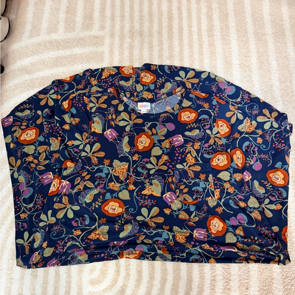 LuLaRoe High Low Dress with Floral Pattern